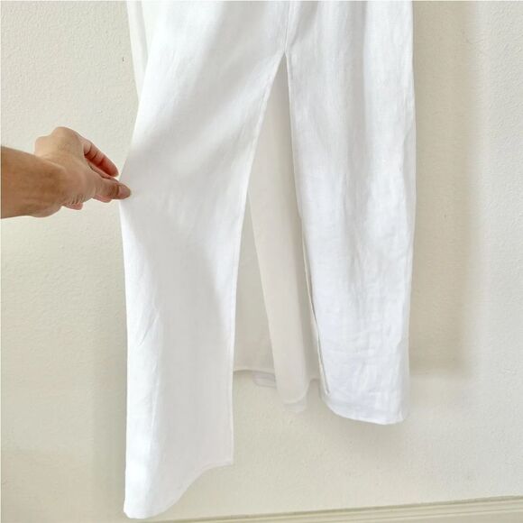 Reformation Tavi Linen Dress Short Sleeve Size Medium NWT - Picture 10 of 14